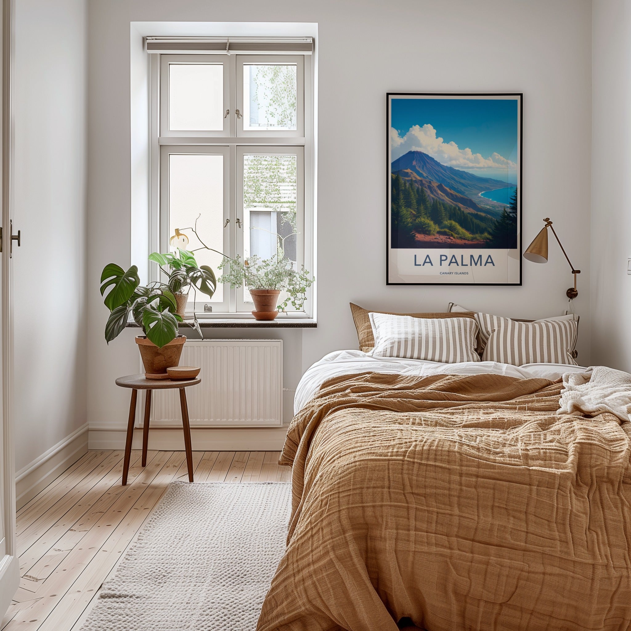 La Palma Poster - Spain Travel Art - Lush Volcanic Coast Wall Decor