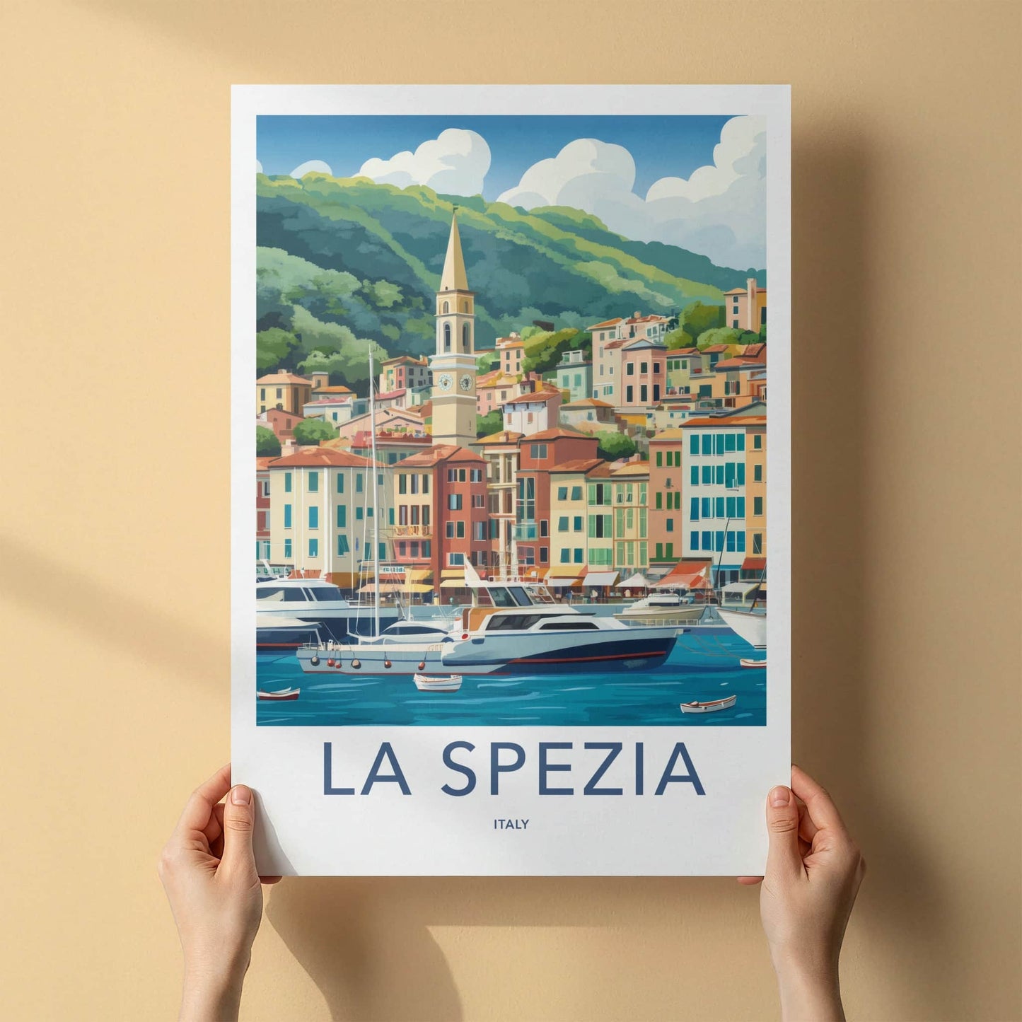 La Spezia Poster - Italy Travel Print - Vibrant Seaside Village Wall Decor