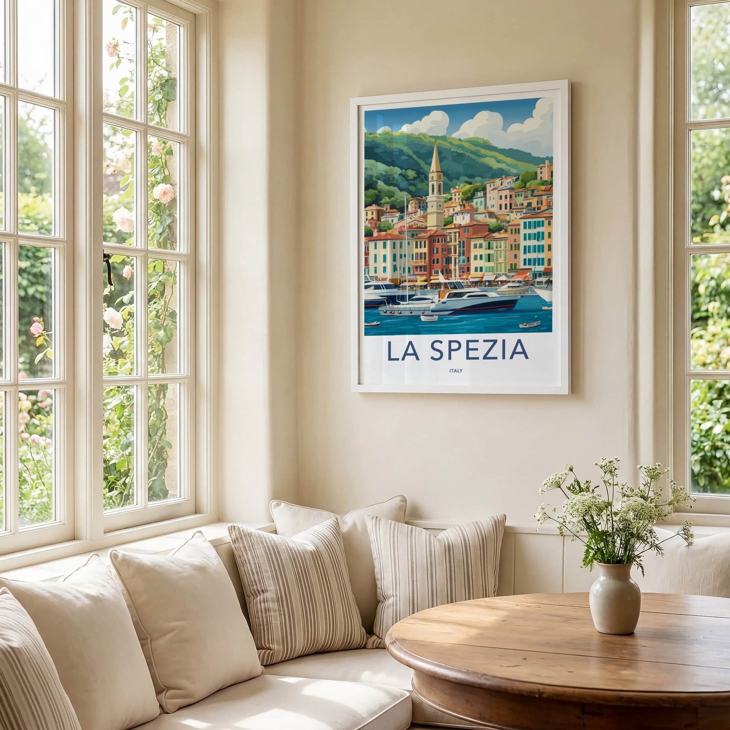 La Spezia Poster - Italy Travel Print - Vibrant Seaside Village Wall Decor