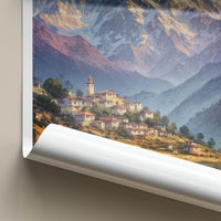 Lachung Poster - India Wall Art - Sikkim Mountain Village Home Decor