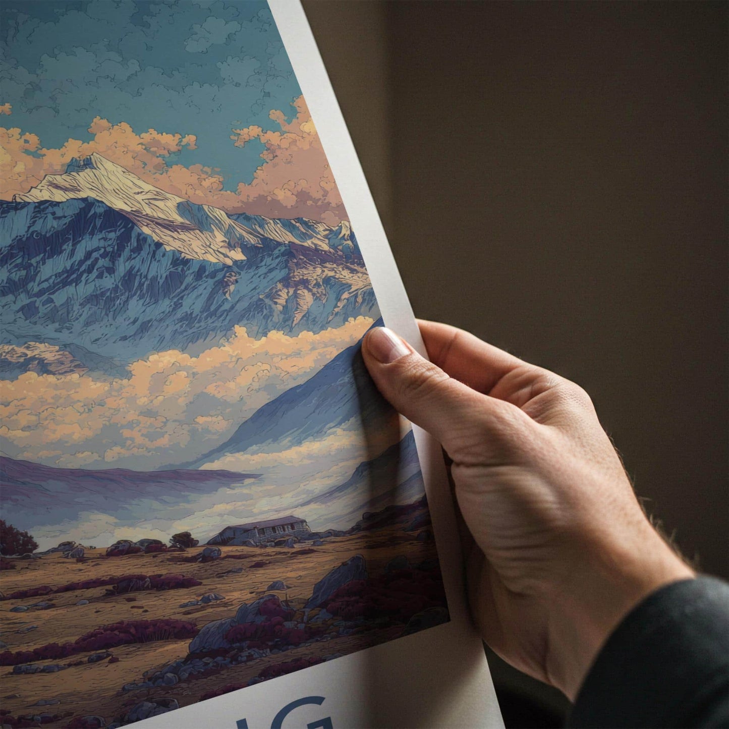 Lachung Poster - India Wall Art - Sikkim Mountain Village View Home Decor