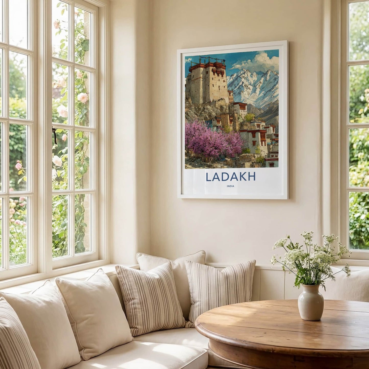 Ladakh Poster - India Framed Print - Jammu Kashmir Palace Home Decor