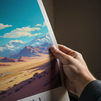 Ladakh Poster - India Wall Art - Ladakh Arid Mountain Monastery Home Decor
