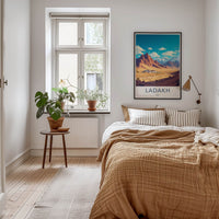 Ladakh Poster - India Wall Art - Ladakh Arid Mountain Monastery Home Decor