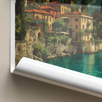 Lago Di Como Poster - Italy Art Print - Lakeside Homes Mountains Gallery Art