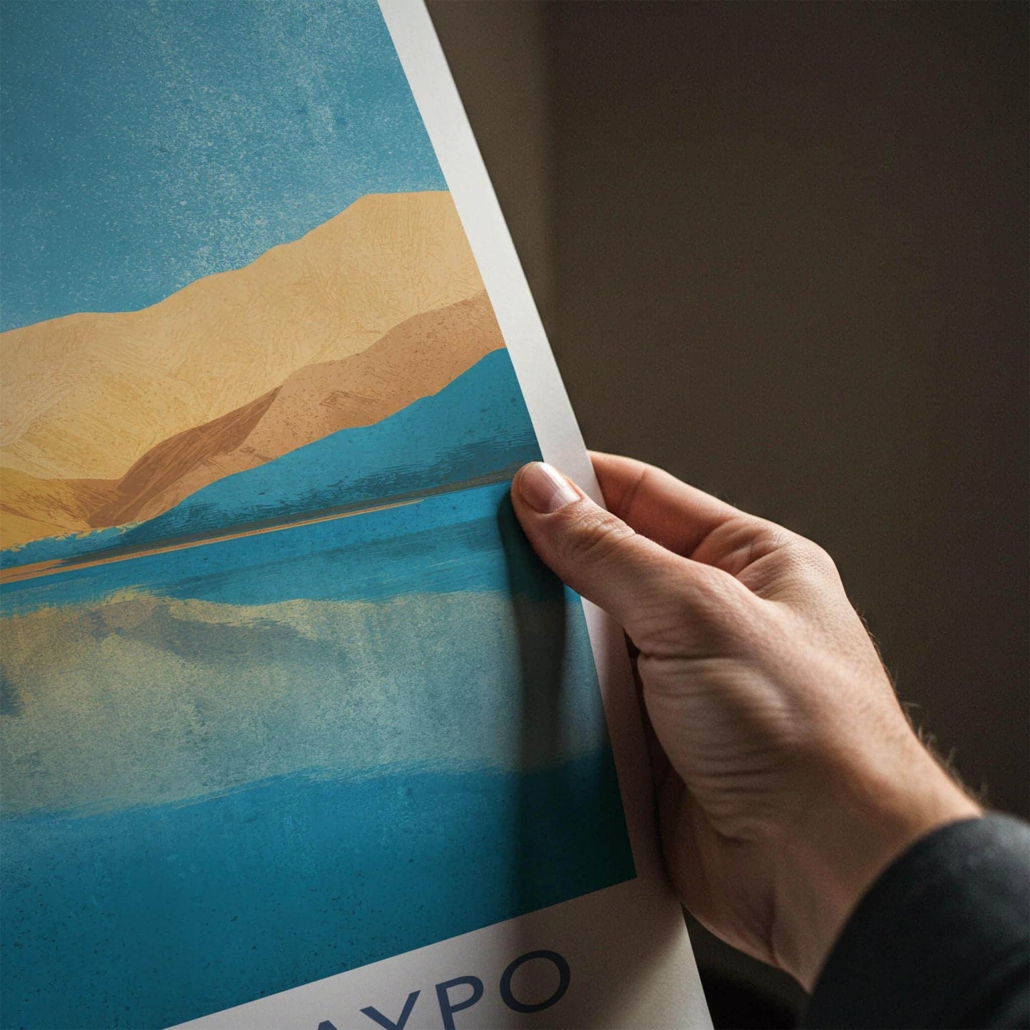 Laguna Huaypo Poster - Peru Travel Art - Mountain Lake Reflection Home Decor
