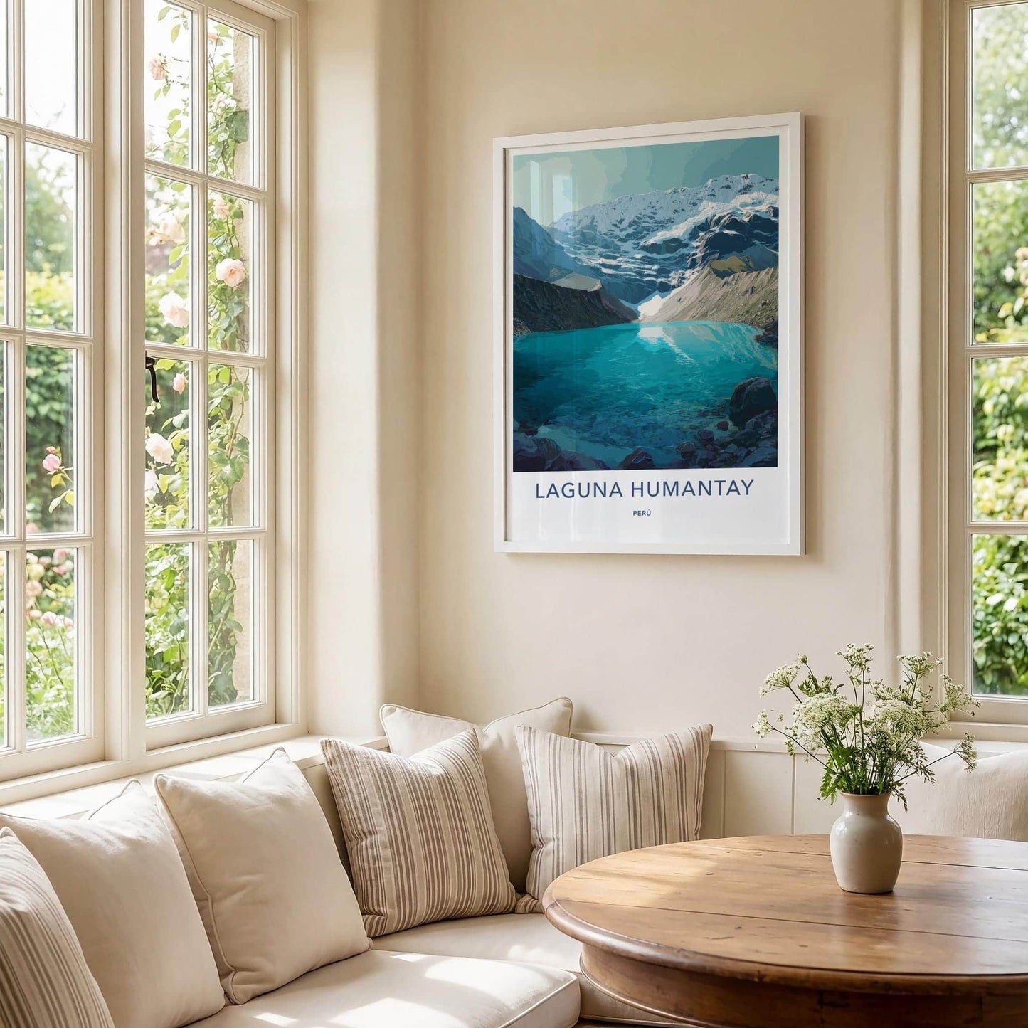 Laguna Humantay Poster - Peru Travel Art - Turquoise Lake Mountains Home Decor