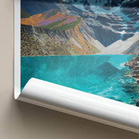 Laguna Humantay Poster - Peru Travel Art - Turquoise Lake Peaks Home Decor