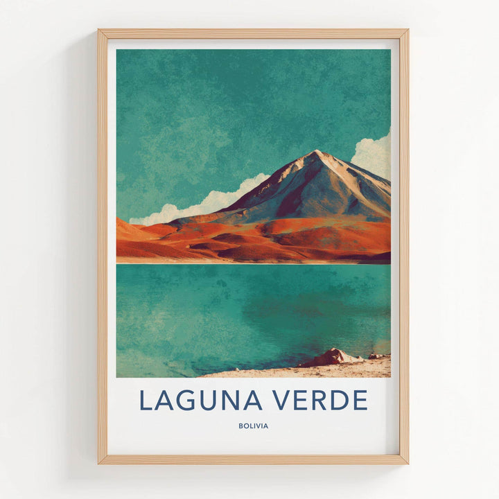 Laguna Verde Poster - Bolivia Travel Art - Mountain Lake View Home Decor