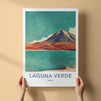 Laguna Verde Poster - Bolivia Travel Art - Mountain Lake View Home Decor