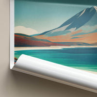 Laguna Verde Poster - Bolivia Travel Art - Turquoise Lake Mountain Gallery Art