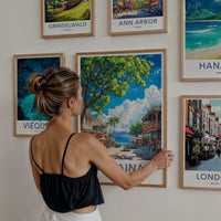 Lahaina Poster - Hawaii Wall Art - Vibrant Street Scene Home Decor