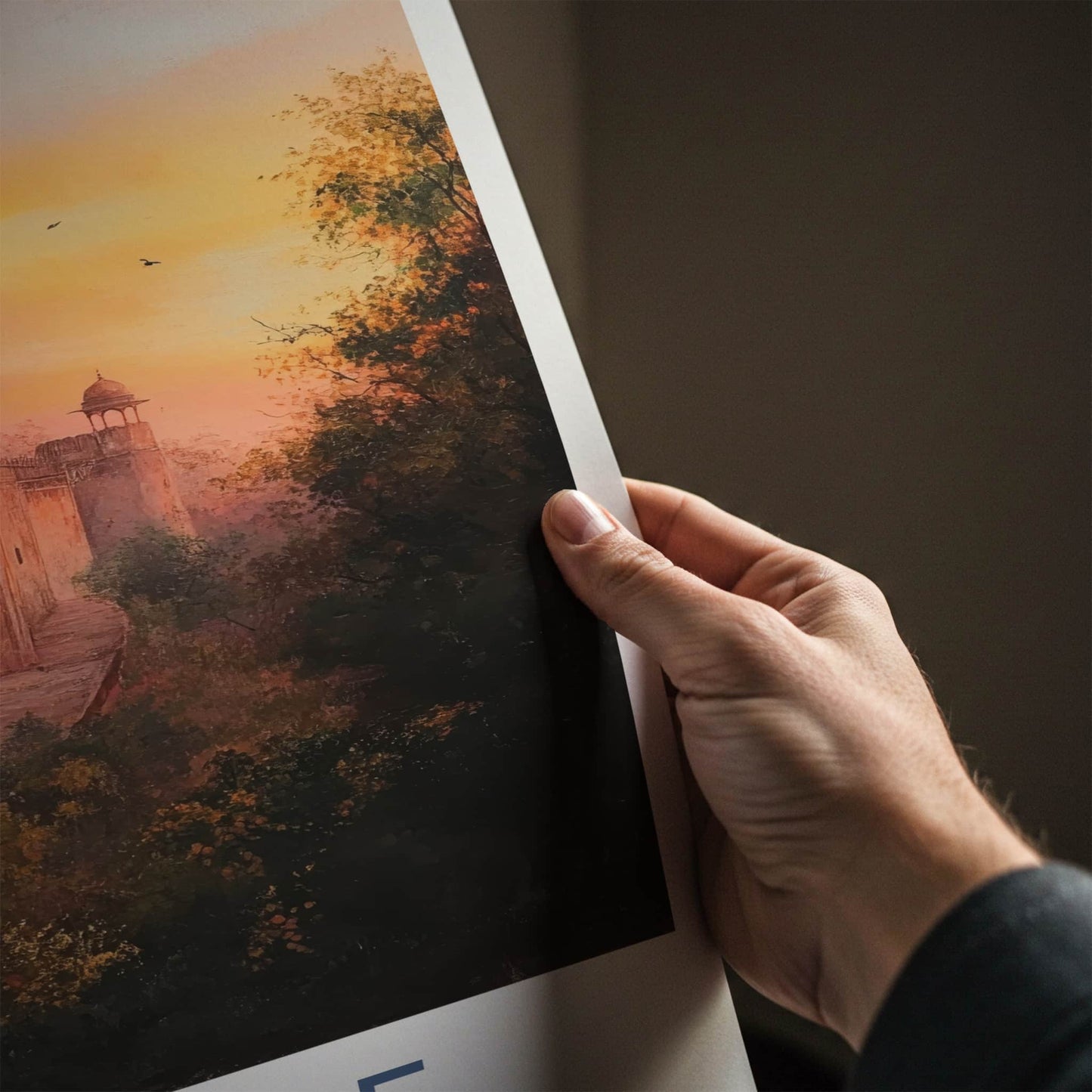 Lahore Poster - Pakistan Travel Art - Ancient Fort Sunset Home Decor