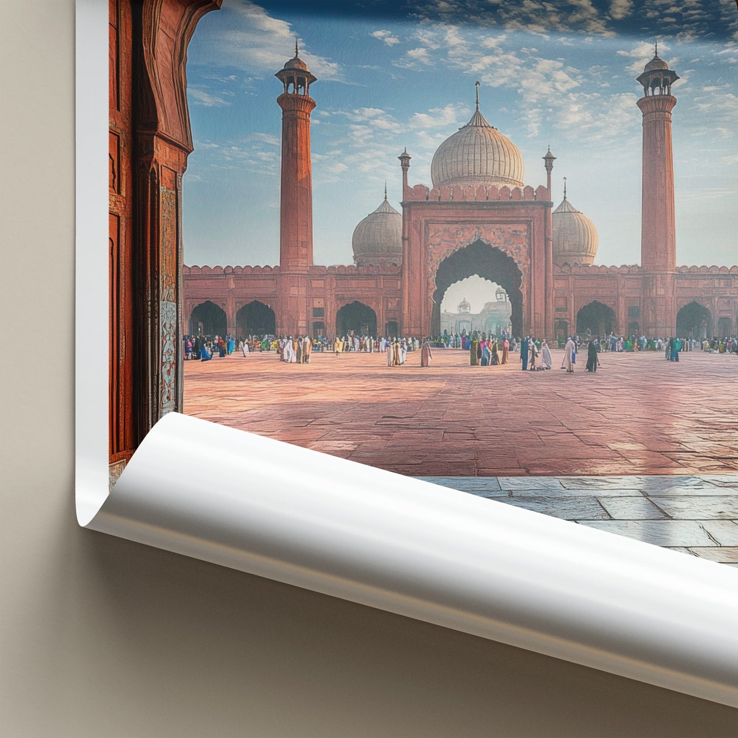 Lahore Poster - Pakistan Travel Art - Grand Archway Mosque Home Decor