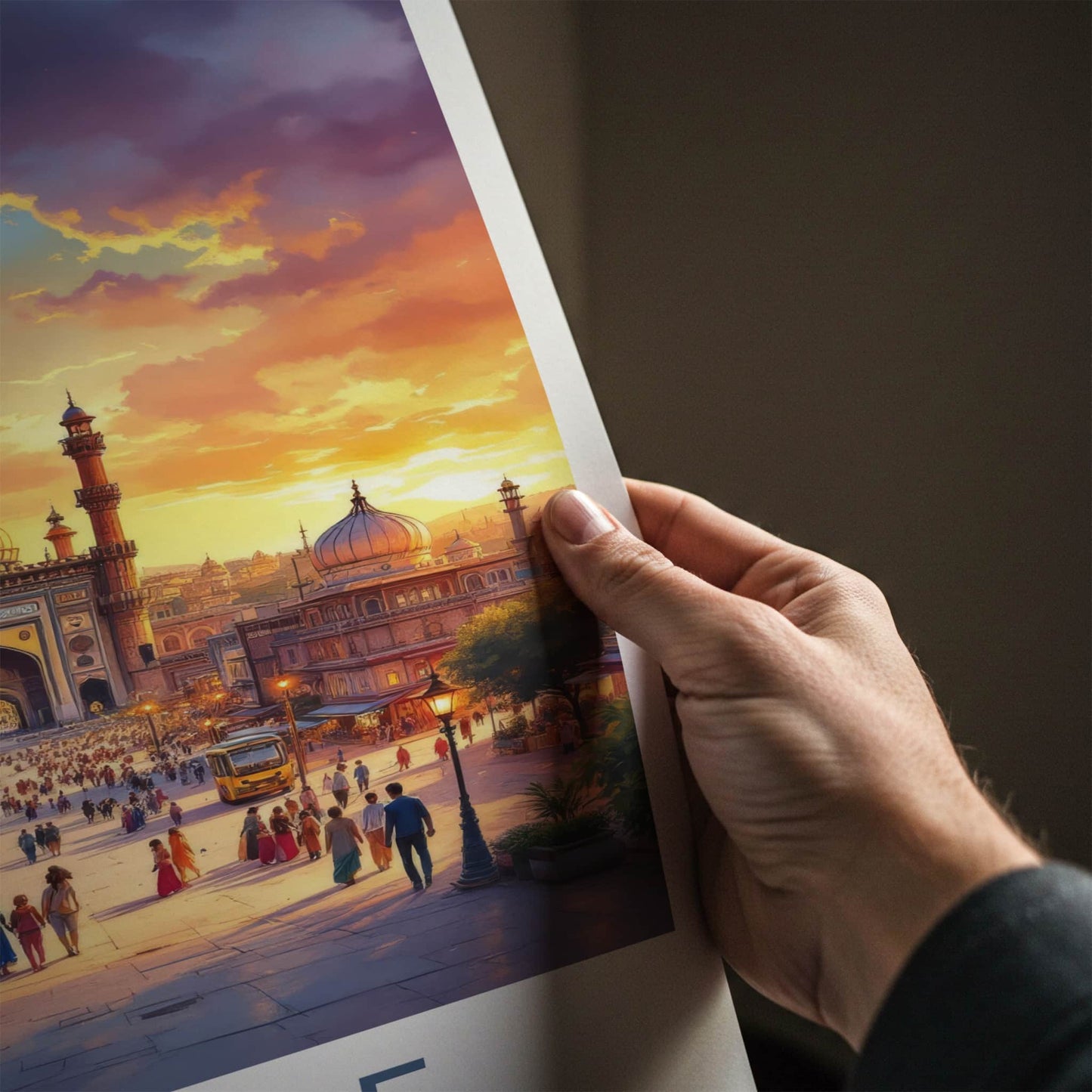 Lahore Poster - Pakistan Travel Art - Vibrant City Sunset Home Decor