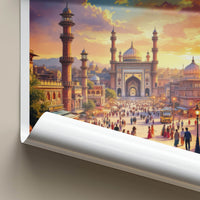 Lahore Poster - Pakistan Travel Art - Vibrant City Sunset Home Decor