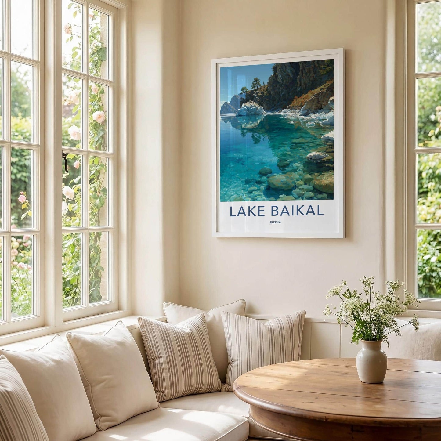 Lake Baikal Poster - Russia Travel Art - Clear Blue Waters Home Decor