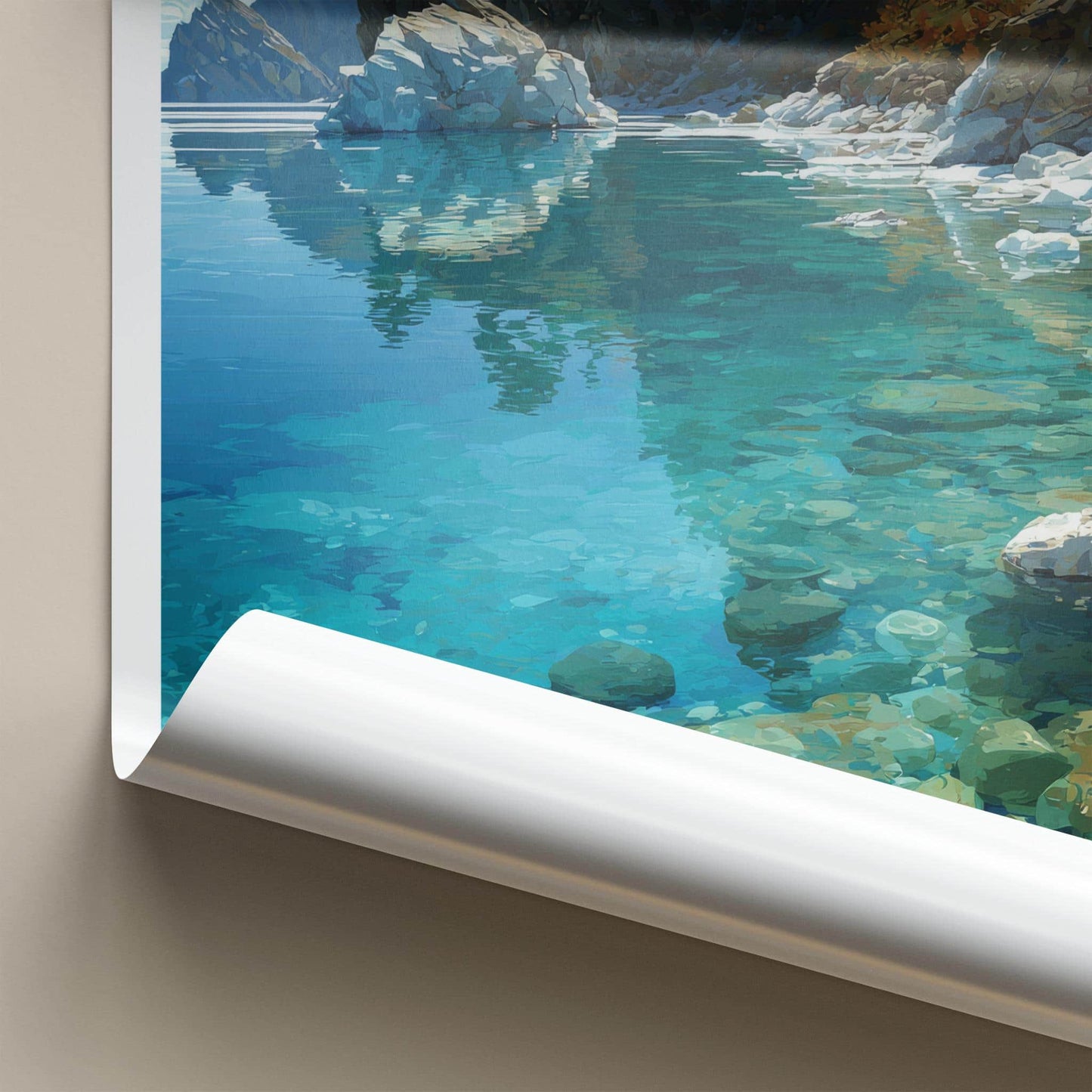 Lake Baikal Poster - Russia Travel Art - Clear Blue Waters Home Decor