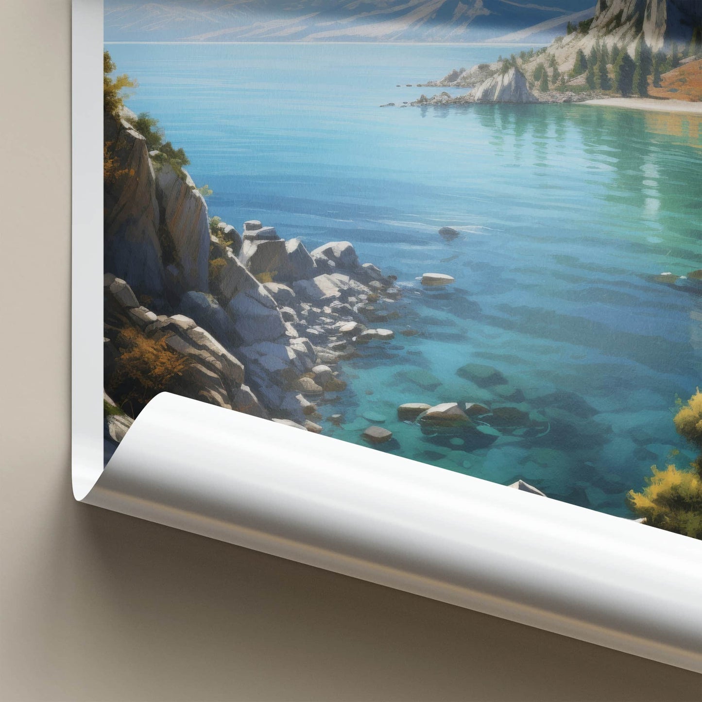 LAKE BAIKAL Poster - Russia Travel Art - Clear Water Shore Home Decor