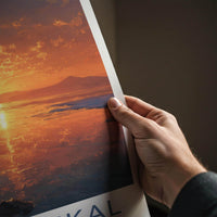 LAKE BAIKAL Poster - Russia Wall Art - Icy Lake Sunset Gallery Art