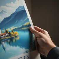 Lake Bled Poster - Slovenia Travel Art - Alpine Island Church Home Decor