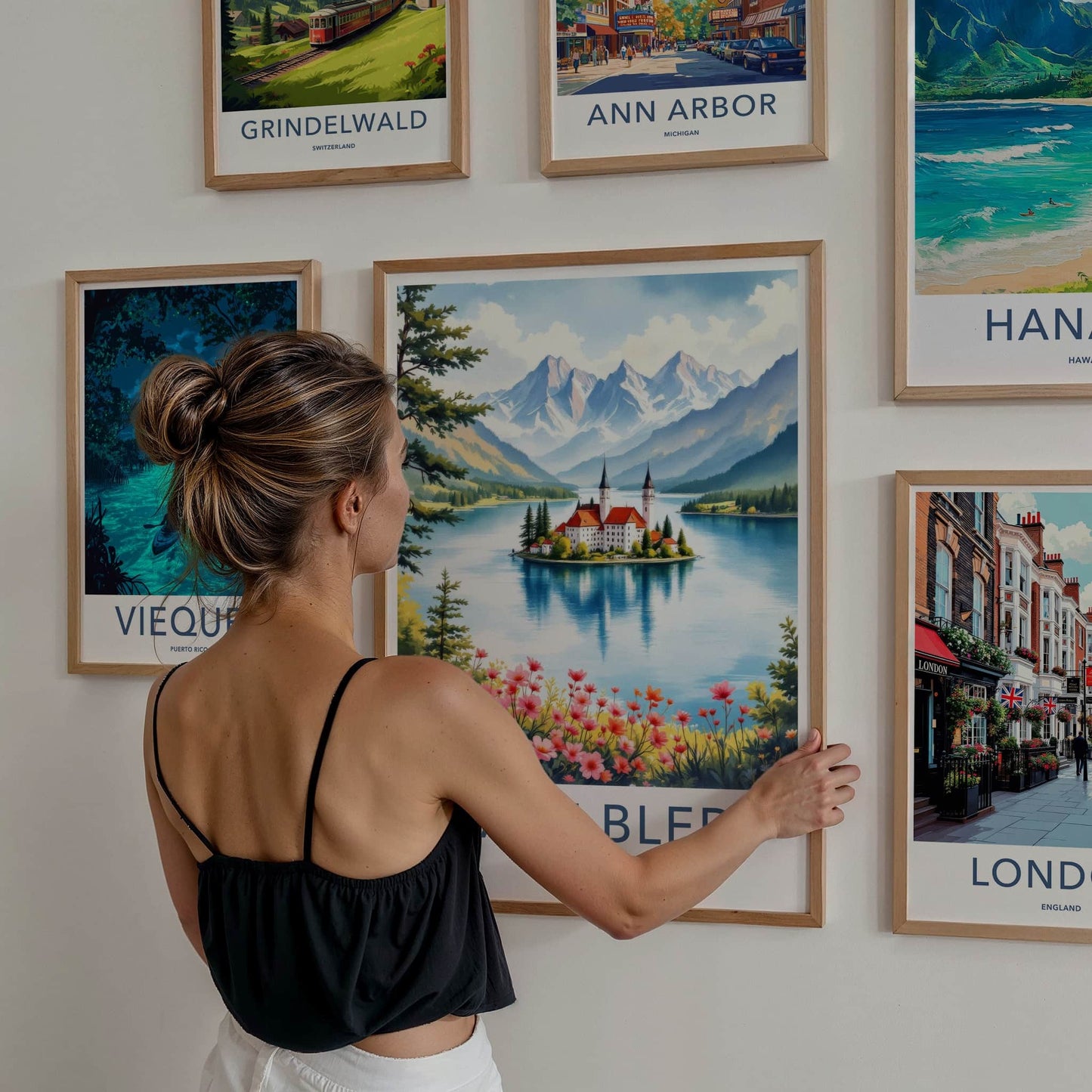 Lake Bled Poster - Slovenia Wall Art - Island Castle Lake Home Decor