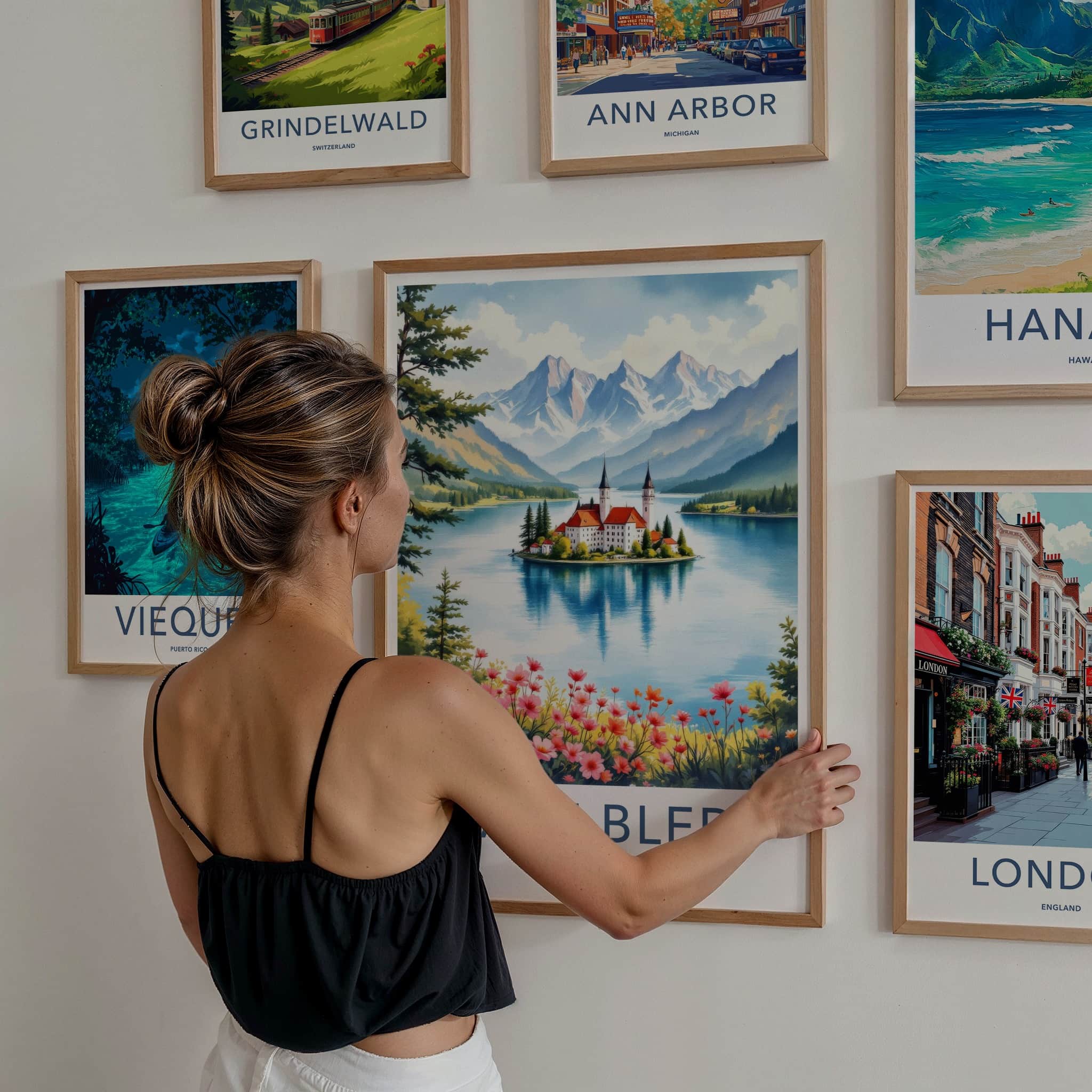 Lake Bled Poster - Slovenia Wall Art - Island Castle Lake Home Decor
