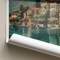 Lake Como Poster - Italy Wall Art - Lakeside Villas Mountains Home Decor