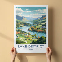 Lake District Poster - England Travel Print - Stunning Lake District View Wall Decor