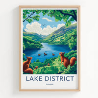 Lake District Poster - Vibrant England Wall Art