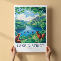 Lake District Poster - Vibrant England Wall Art