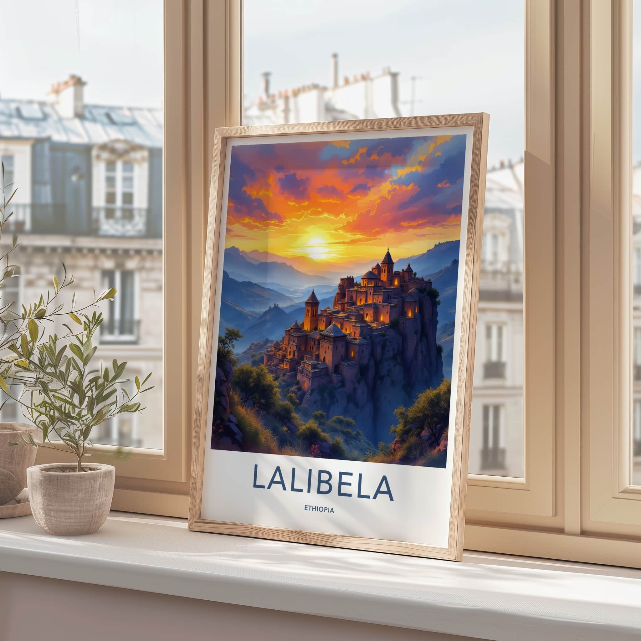 Lalibela Poster - Ethiopia Wall Art - Historic Rock Churches Home Decor