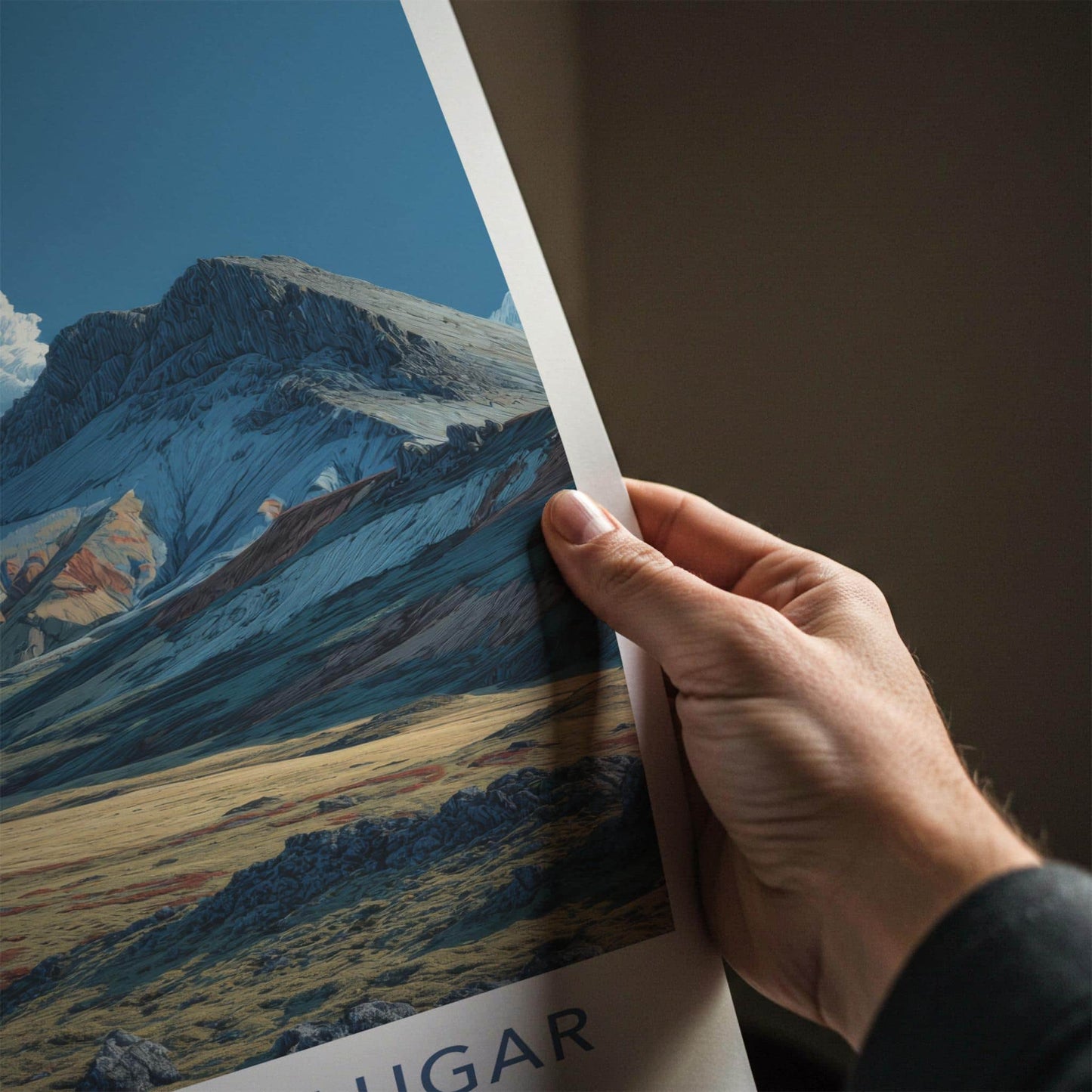 Landmannalaugar Poster - Iceland Travel Art - Vibrant Mountain Valley Home Decor