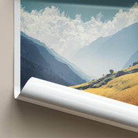 Langtang Valley Poster - Nepal Travel Print - Golden Valley Views Home Decor
