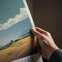Langtang Valley Poster - Nepal Travel Print - Golden Valley Views Home Decor