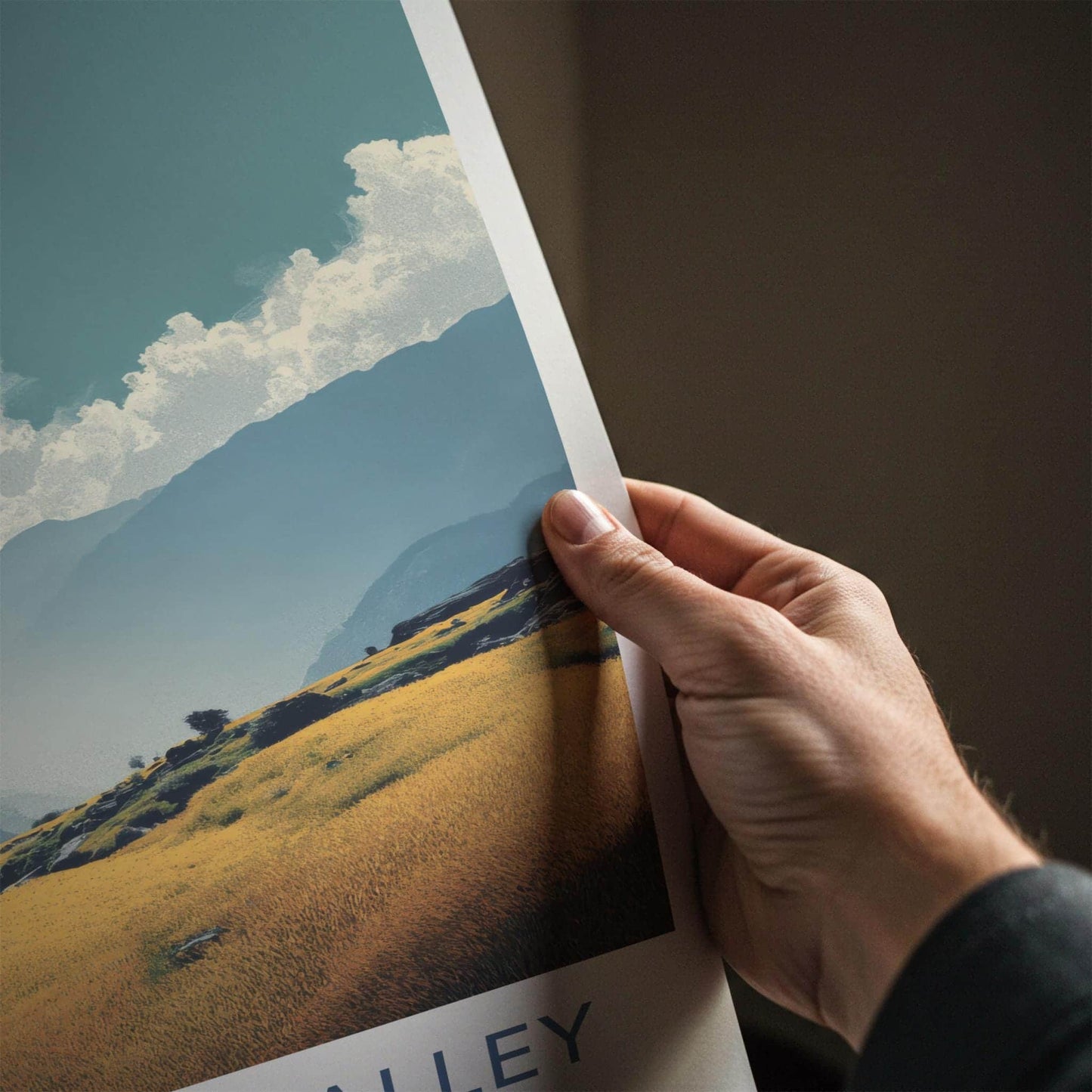 Langtang Valley Poster - Nepal Travel Print - Golden Valley Views Home Decor