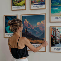 Langza Poster - India Wall Art - Himachal Pradesh Buddha Temple Peaks Gift