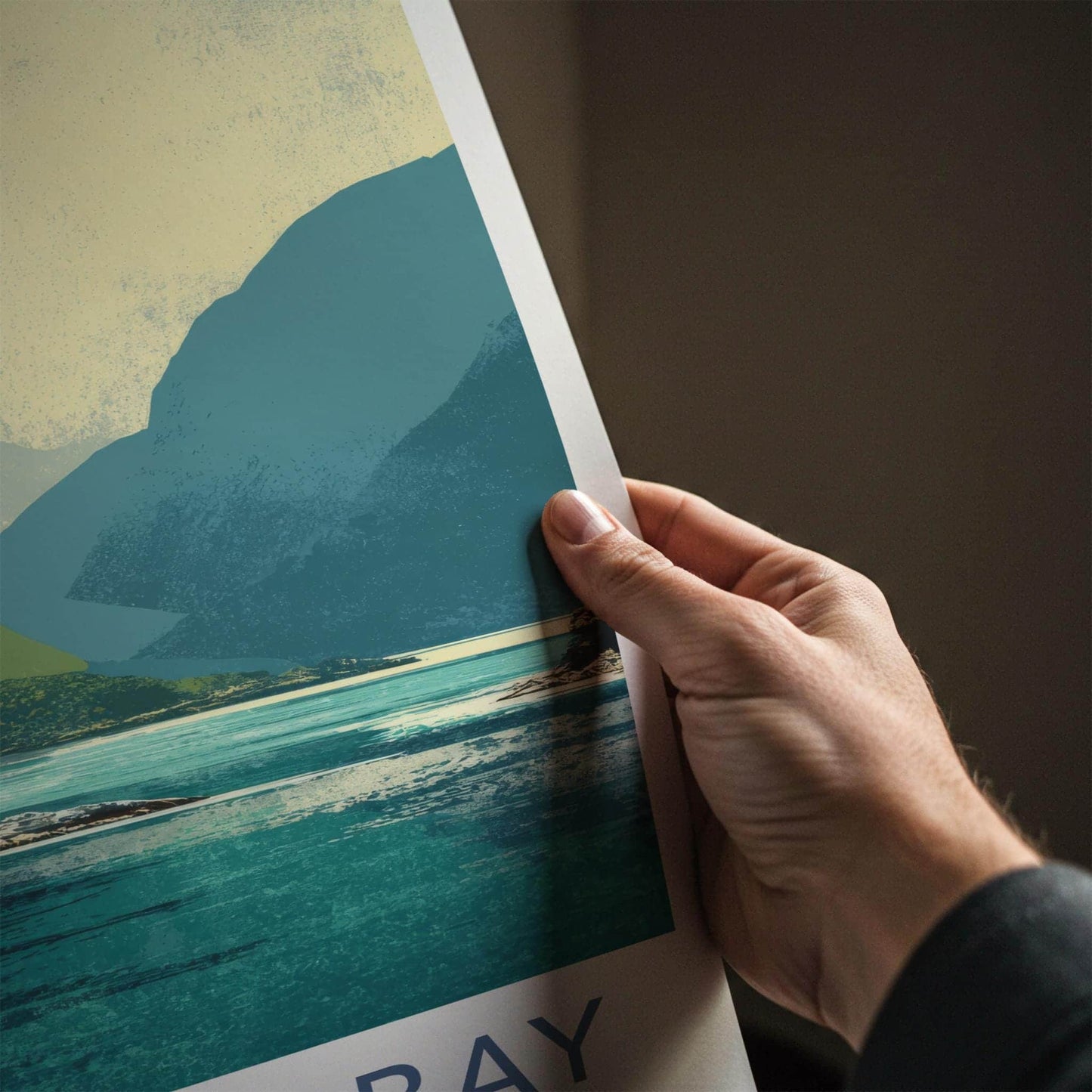 Lapataia Bay Poster - Argentina Travel Art - Tranquil Blue Bay Home Decor