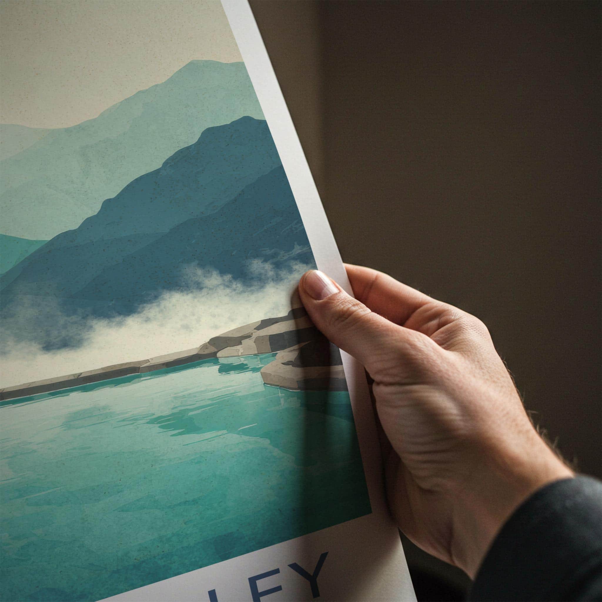 Lares Valley Poster - Peru Framed Art - Steaming Mountain Pool Gallery Art