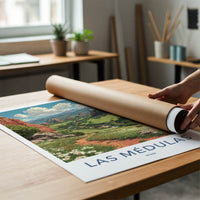 Las Medulas Poster - Spain Travel Print - Mountain Valley Bloom Home Decor