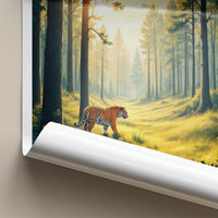 Lazovsky Poster - Russia Travel Art - Forest Sunlit Tiger Home Decor