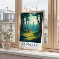 LAZOVSKY Poster - Russia Travel Art - Wild Forest Tiger Home Decor