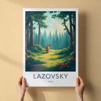 LAZOVSKY Poster - Russia Travel Art - Wild Forest Tiger Home Decor