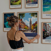 Leicester Poster - England Travel Art - Market Street Tower Home Decor