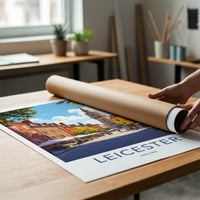 Leicester Poster - England Travel Art - Market Street Tower Home Decor