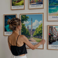Leipzig Poster - Germany Framed Art - Grand Obelisk Park Wall Decor