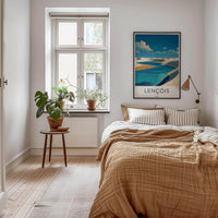 Lencois Poster - Brazil Travel Art - White Dunes Lagoons Home Decor