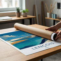 Lencois Poster - Brazil Travel Art - White Dunes Lagoons Home Decor