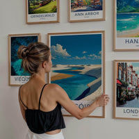 Lencois Poster - Brazil Travel Art - White Dunes Lagoons Home Decor