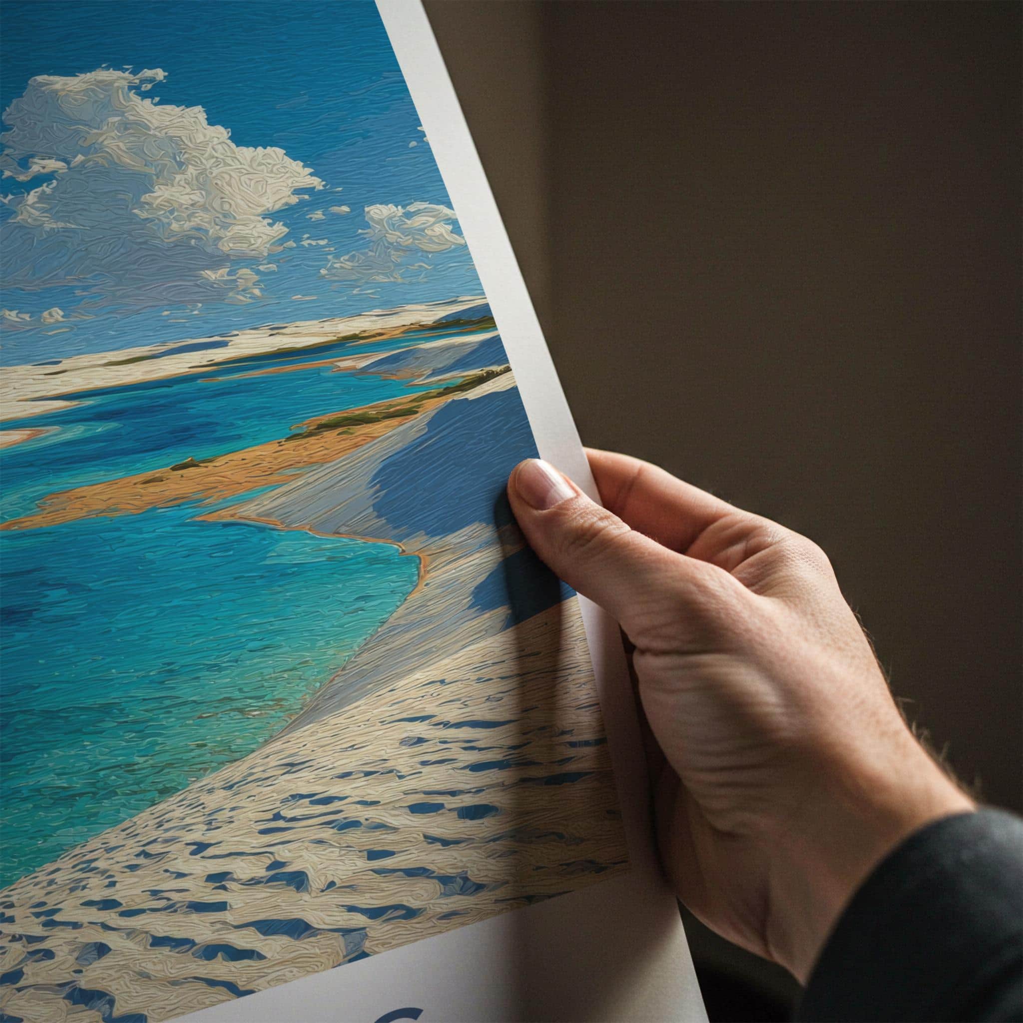 Lencois Poster - Brazil Travel Art - White Sand Lagoons Home Decor